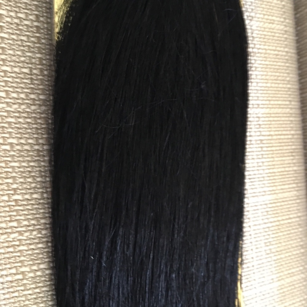 🖤HUMAN HAIR EXTENSIONS IN BLACK-STRAIGHT-TAPE IN